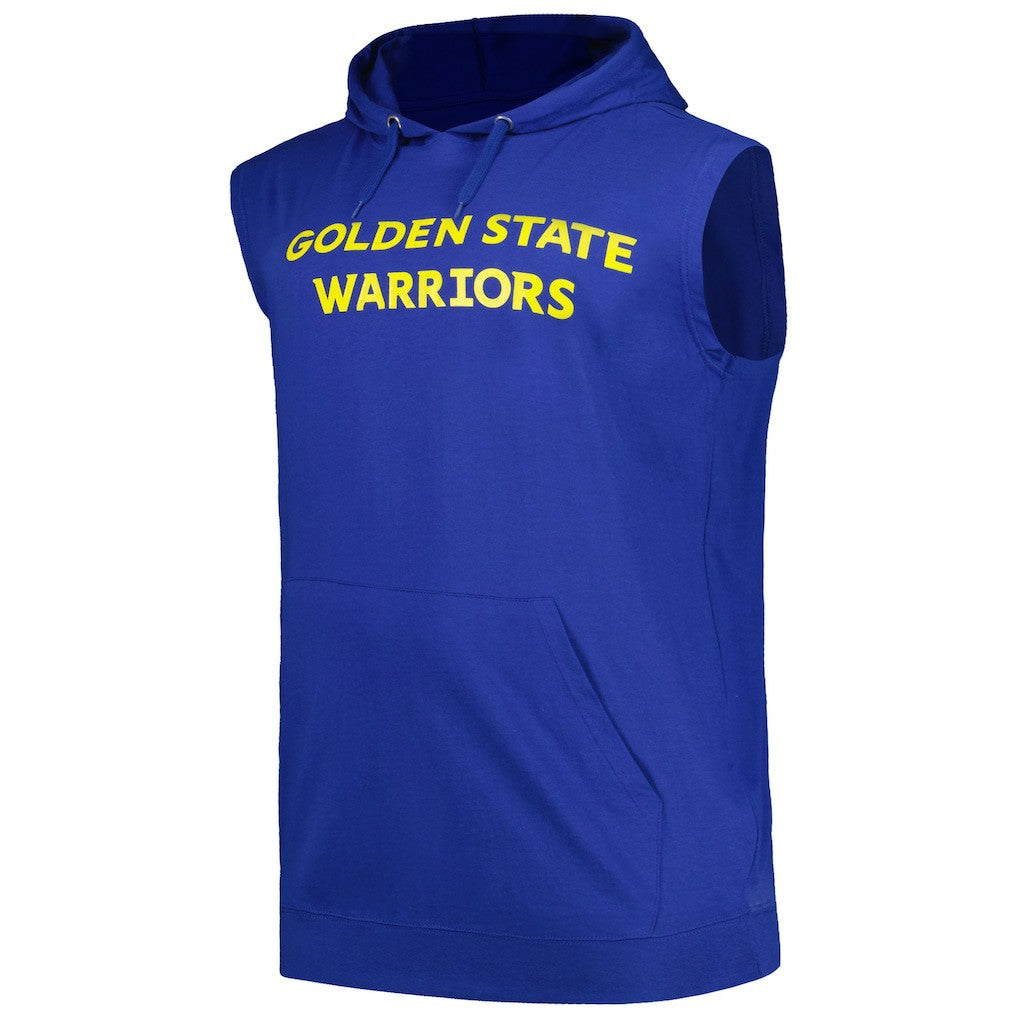 Golden State Warriors Big & Tall Jersey Muscle Pullover Hoodie Royal - Fanatics