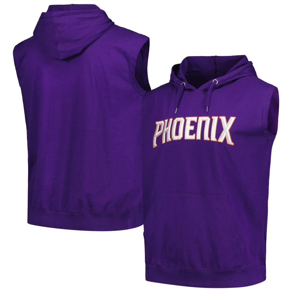 Phoenix Suns Jersey Muscle Pullover Hoodie Purple - Fanatics