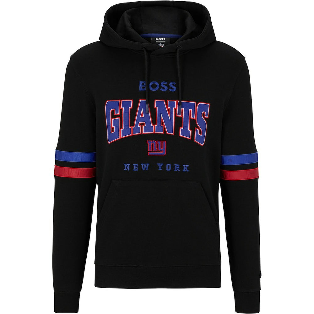 New York Giants BOSS X NFL Touchdown Pullover Hoodie - Black/Royal Hoodies