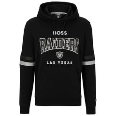 Las Vegas Raiders BOSS X NFL Touchdown Pullover Hoodie - Black/White Hoodies