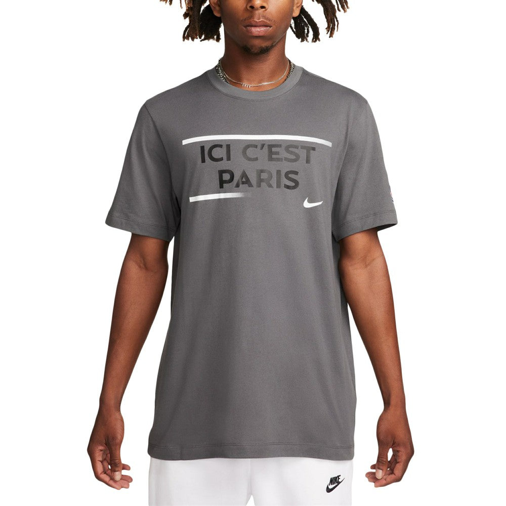 Paris Saint-Germain Verbiage T-Shirt Gray - Nike outlet