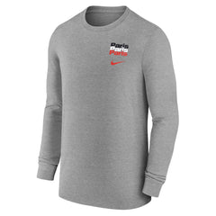 Paris Saint-Germain Legend Long Sleeve T-Shirt Heather Gray - Nike