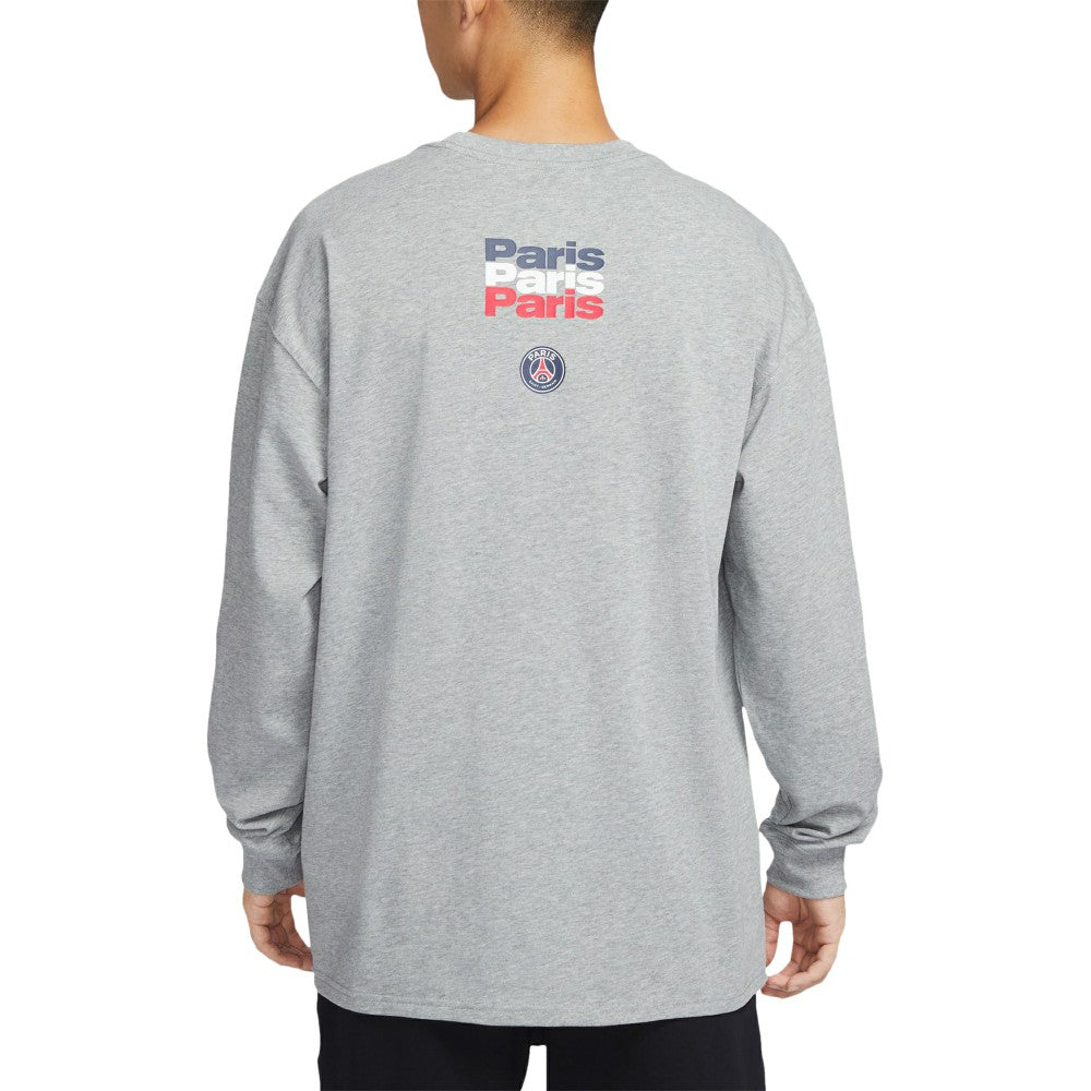 Paris Saint-Germain Legend Long Sleeve T-Shirt Heather Gray - Nike