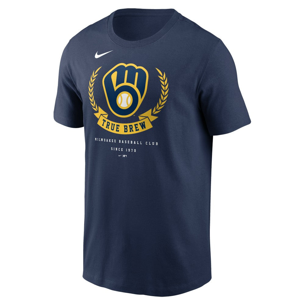 Milwaukee Brewers Nike True Brew Hometown T-Shirt - Navy T-shirts