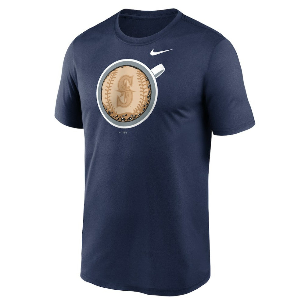 Seattle Mariners Nike Coffee Hometown Legend Performance T-Shirt - Navy T-shirts