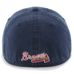Atlanta Braves '47 Franchise Logo Fitted Hat - Navy Hats