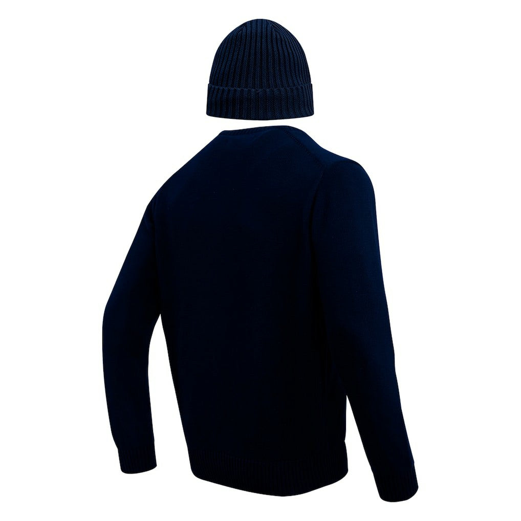 Dallas Cowboys Pro Standard Crewneck Pullover Sweater & Cuffed Knit Hat Box Gift Set - Navy Hats