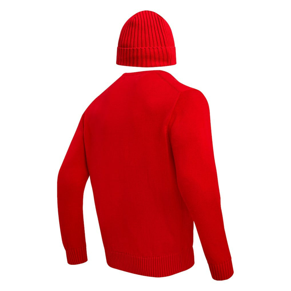 Kansas City Chiefs Pro Standard Crewneck Pullover Sweater & Cuffed Knit Hat Box Gift Set - Red Hats