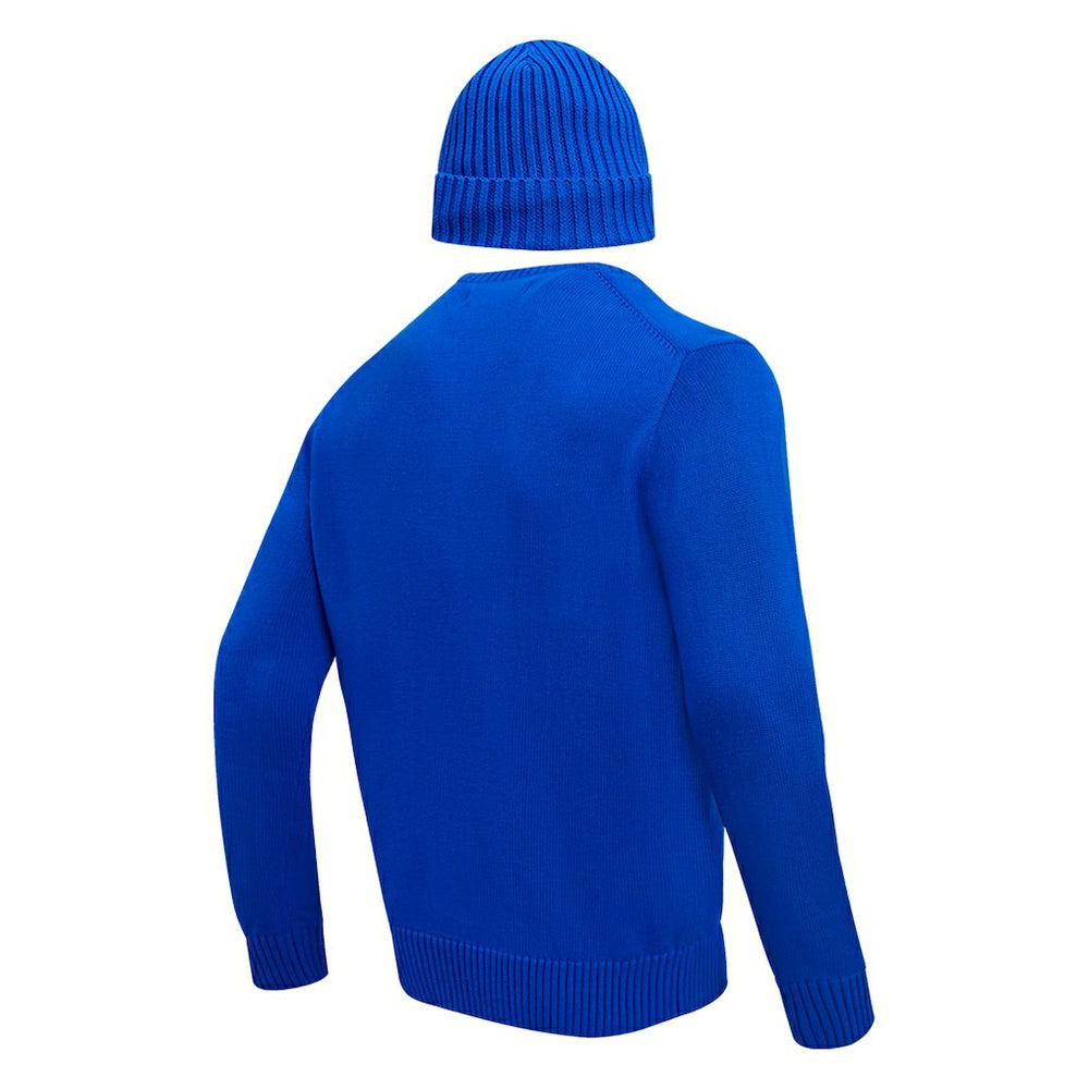Buffalo Bills Pro Standard Crewneck Pullover Sweater & Cuffed Knit Hat Box Gift Set - Royal Hats