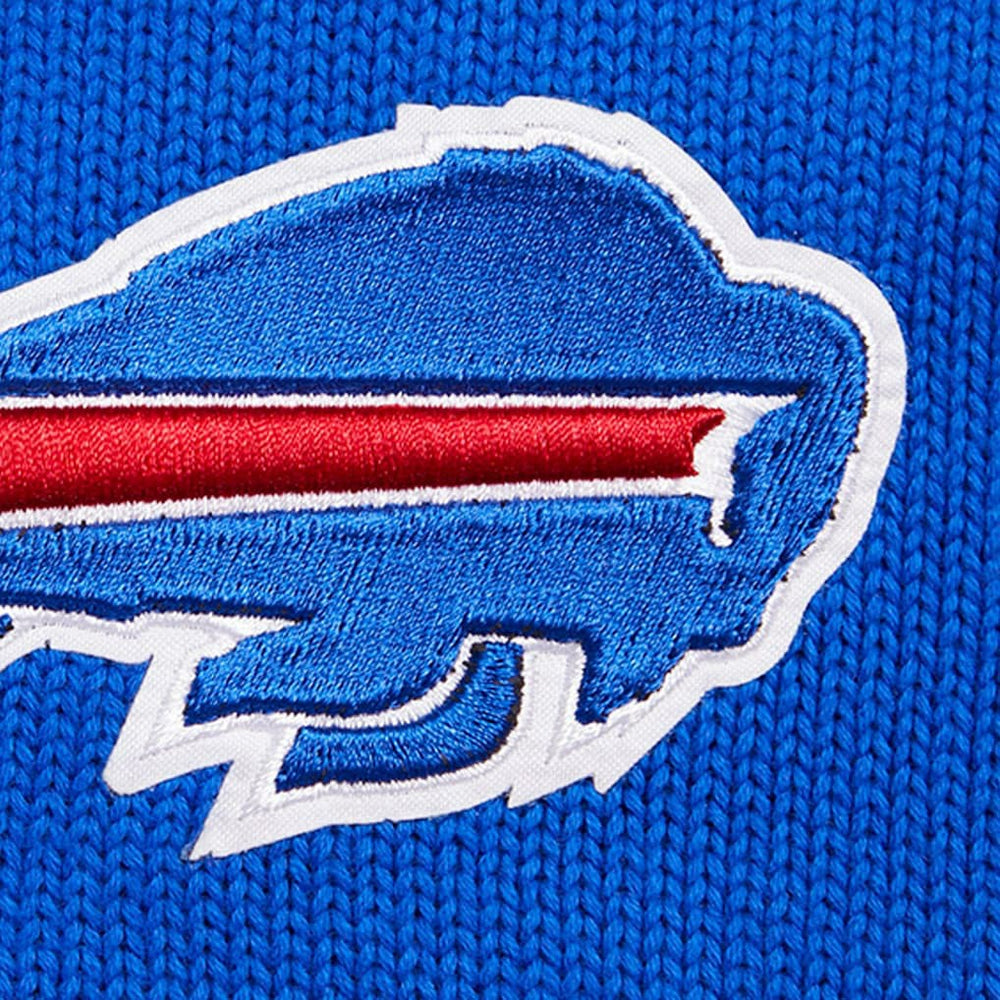 Buffalo Bills Pro Standard Crewneck Pullover Sweater & Cuffed Knit Hat Box Gift Set - Royal Hats
