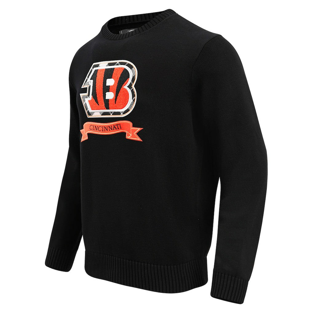 Cincinnati Bengals Pro Standard Prep Knit Sweater - Black