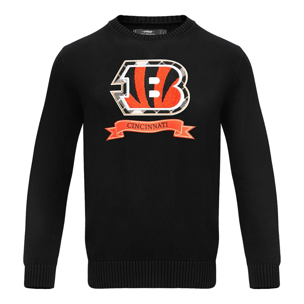 Cincinnati Bengals Pro Standard Prep Knit Sweater - Black