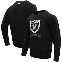 Las Vegas Raiders Pro Standard Prep Knit Sweater - Black