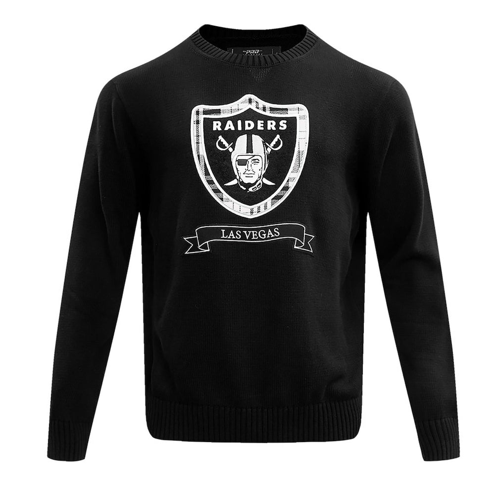 Las Vegas Raiders Pro Standard Prep Knit Sweater - Black