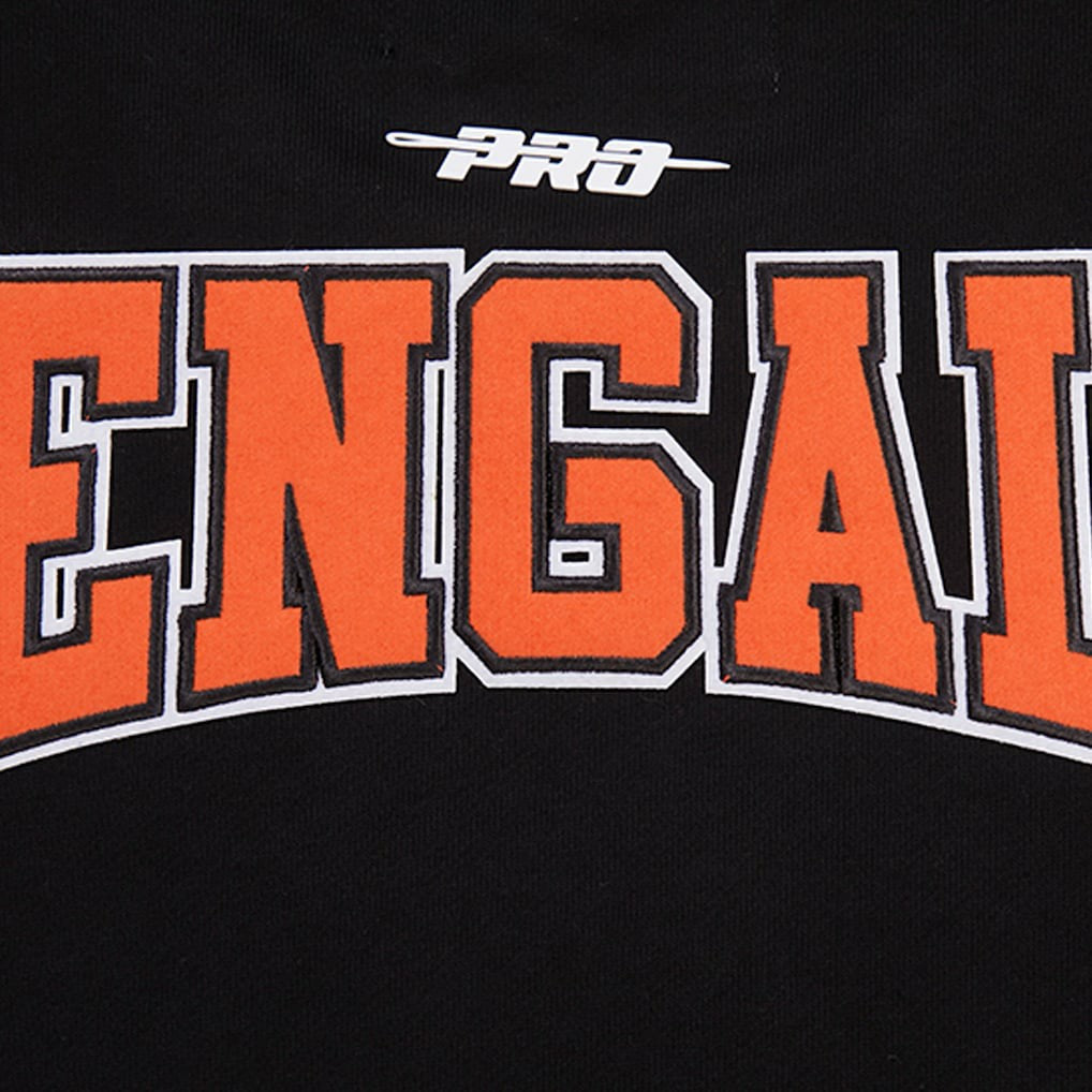 Cincinnati Bengals Pro Standard Crest Emblem Pullover Sweatshirt - Black Pullover