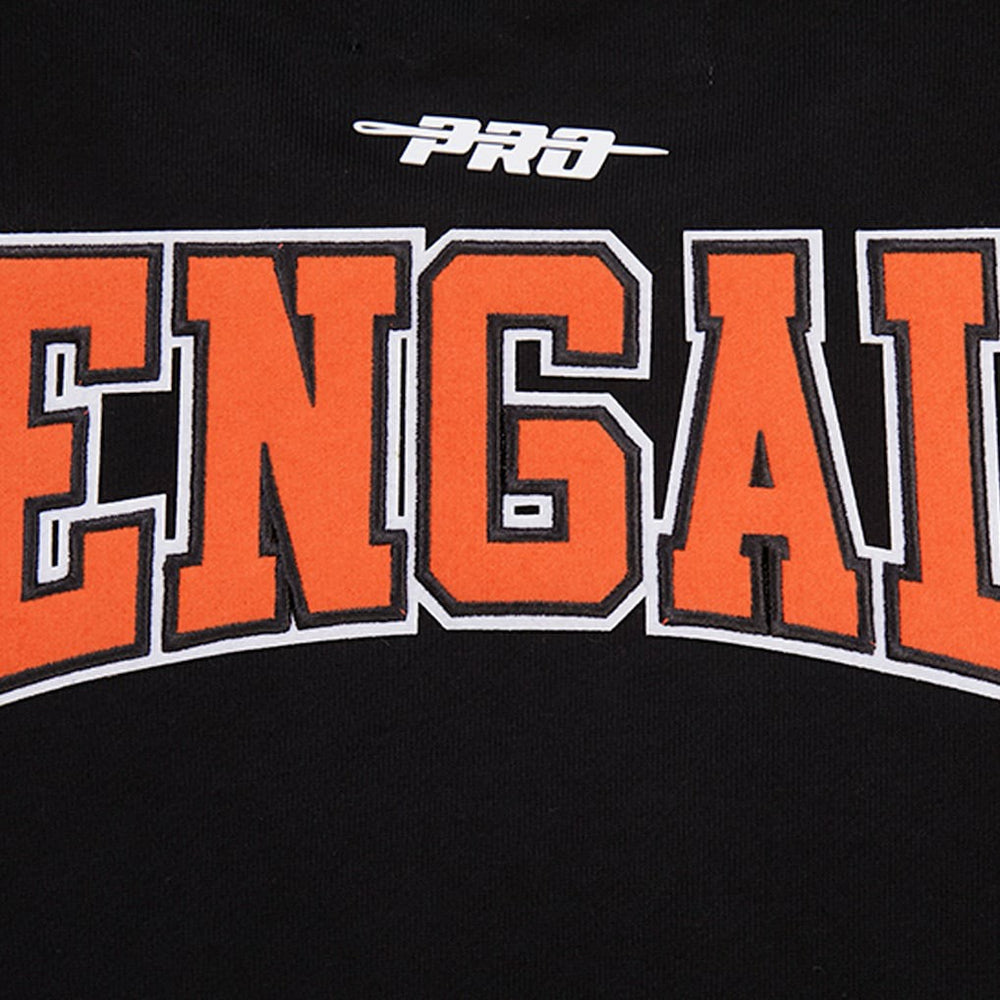 Cincinnati Bengals Pro Standard Crest Emblem Pullover Sweatshirt - Black Pullover