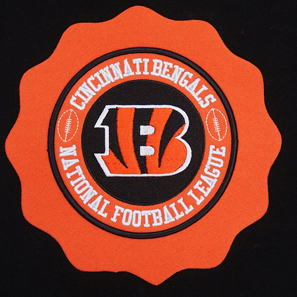 Cincinnati Bengals Pro Standard Crest Emblem Pullover Sweatshirt - Black Pullover