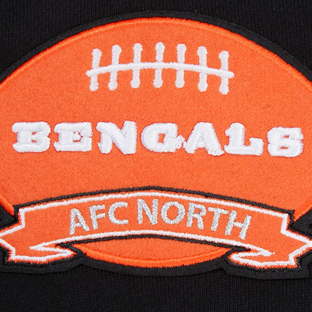 Cincinnati Bengals Pro Standard Crest Emblem Pullover Sweatshirt - Black Pullover