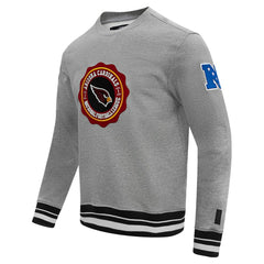 Arizona Cardinals Pro Standard Crest Emblem Pullover Sweatshirt - Heather Gray Pullover