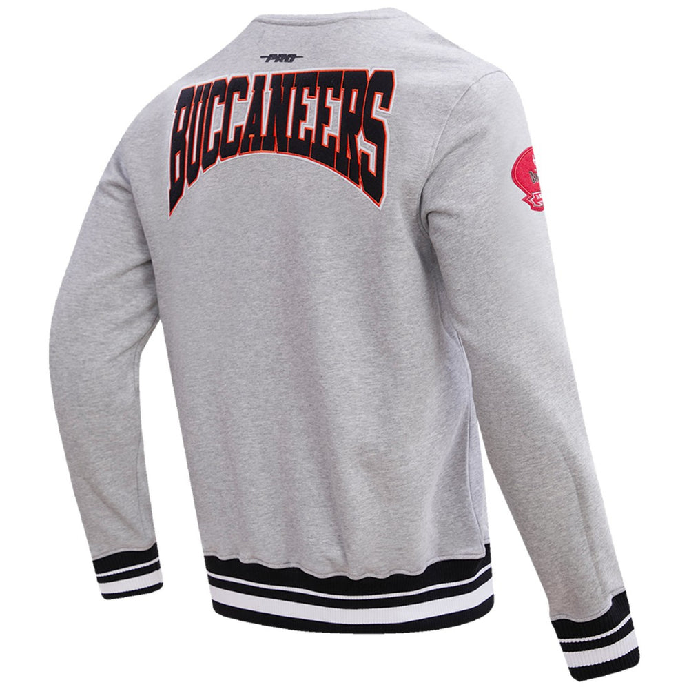 Tampa Bay Buccaneers Pro Standard Crest Emblem Pullover Sweatshirt - Heather Gray Pullover