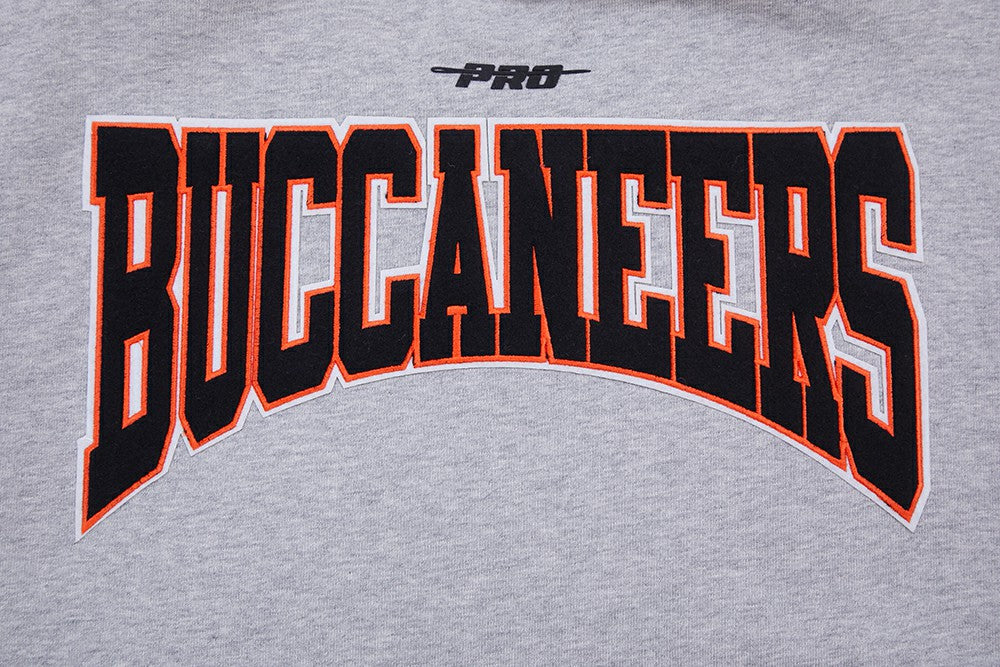 Tampa Bay Buccaneers Pro Standard Crest Emblem Pullover Sweatshirt - Heather Gray Pullover
