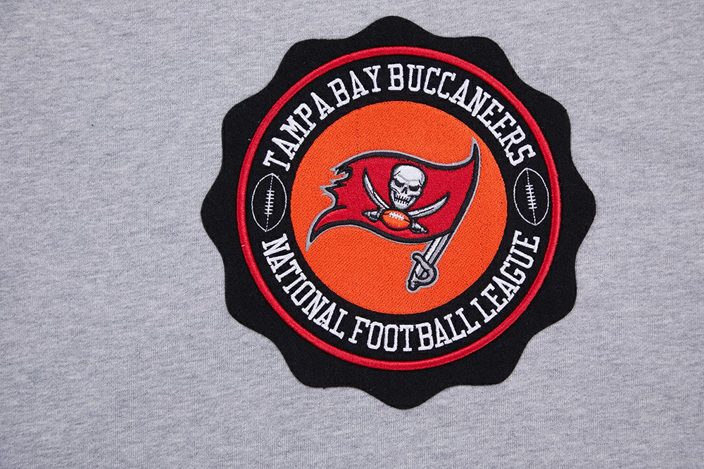 Tampa Bay Buccaneers Pro Standard Crest Emblem Pullover Sweatshirt - Heather Gray Pullover
