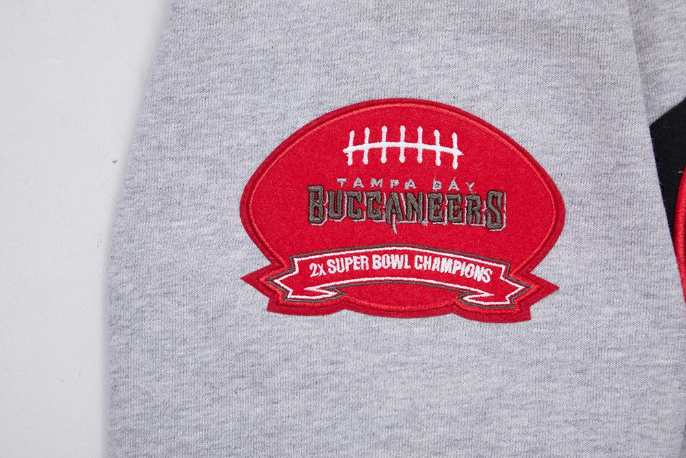 Tampa Bay Buccaneers Pro Standard Crest Emblem Pullover Sweatshirt - Heather Gray Pullover