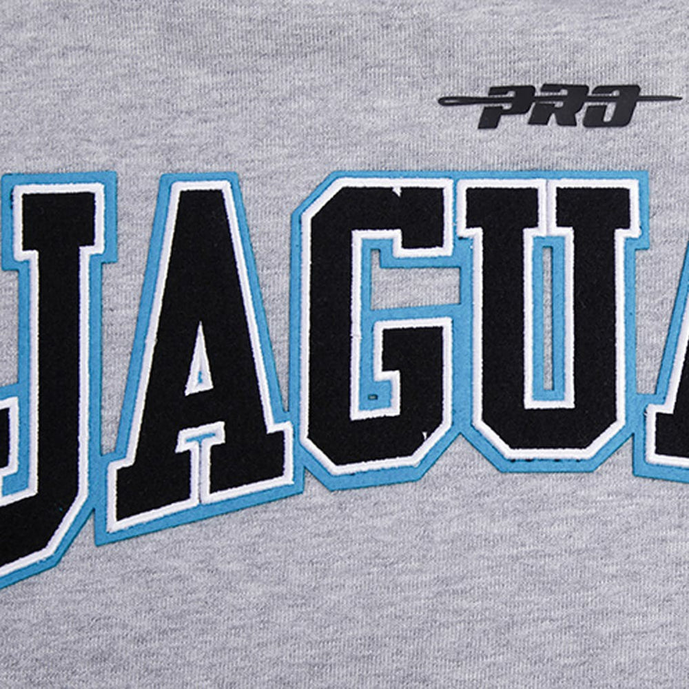 Jacksonville Jaguars Pro Standard Crest Emblem Pullover Sweatshirt - Heather Gray Pullover