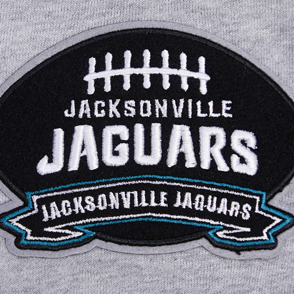 Jacksonville Jaguars Pro Standard Crest Emblem Pullover Sweatshirt - Heather Gray Pullover