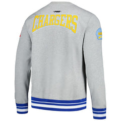 Los Angeles Chargers Pro Standard Crest Emblem Pullover Sweatshirt - Heather Gray Pullover