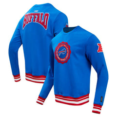Buffalo Bills Pro Standard Crest Emblem Pullover Sweatshirt - Royal Pullover