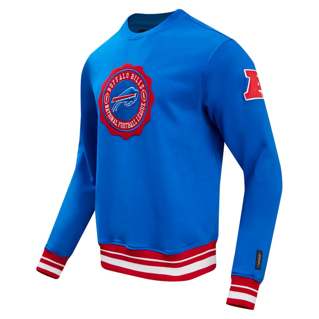 Buffalo Bills Pro Standard Crest Emblem Pullover Sweatshirt - Royal Pullover