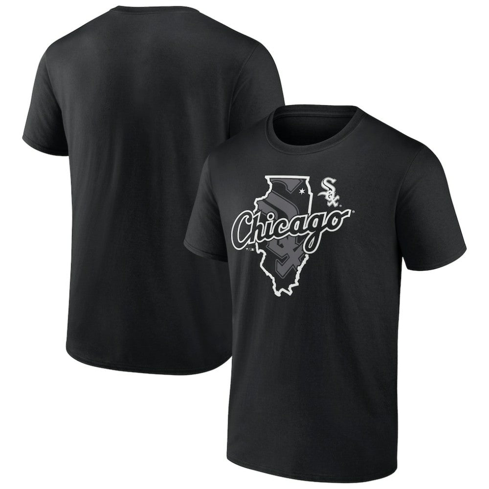 Chicago White Sox Hometown Sox State T-Shirt - Black T-shirts