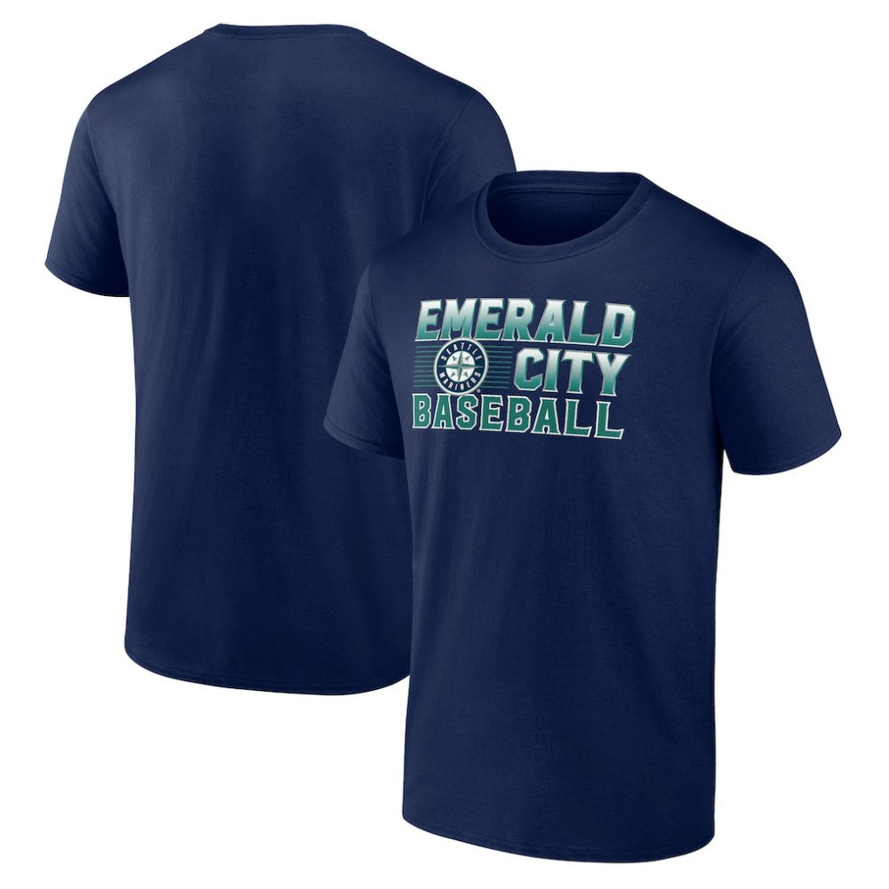 Seattle Mariners Hometown Emerald Baseball T-Shirt - Navy T-shirts