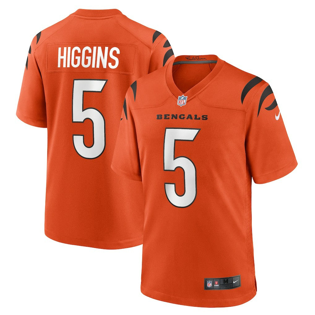 Tee Higgins Cincinnati Bengals Alternate Game Jersey - Orange Jerseys