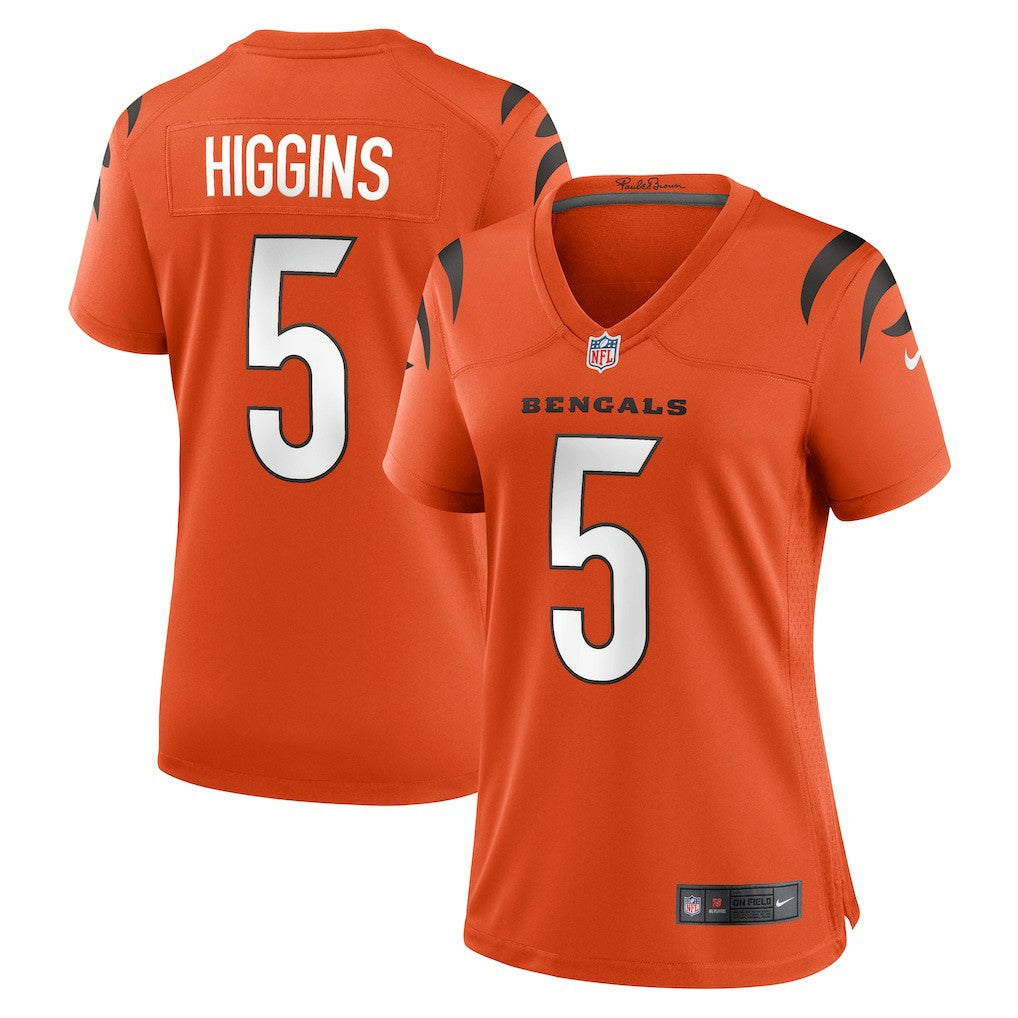 Tee Higgins Cincinnati Bengals Women's Alternate Game Jersey - Orange Jerseys