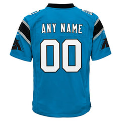 Carolina Panthers Youth Alternate Custom Game Jersey - Blue Jerseys