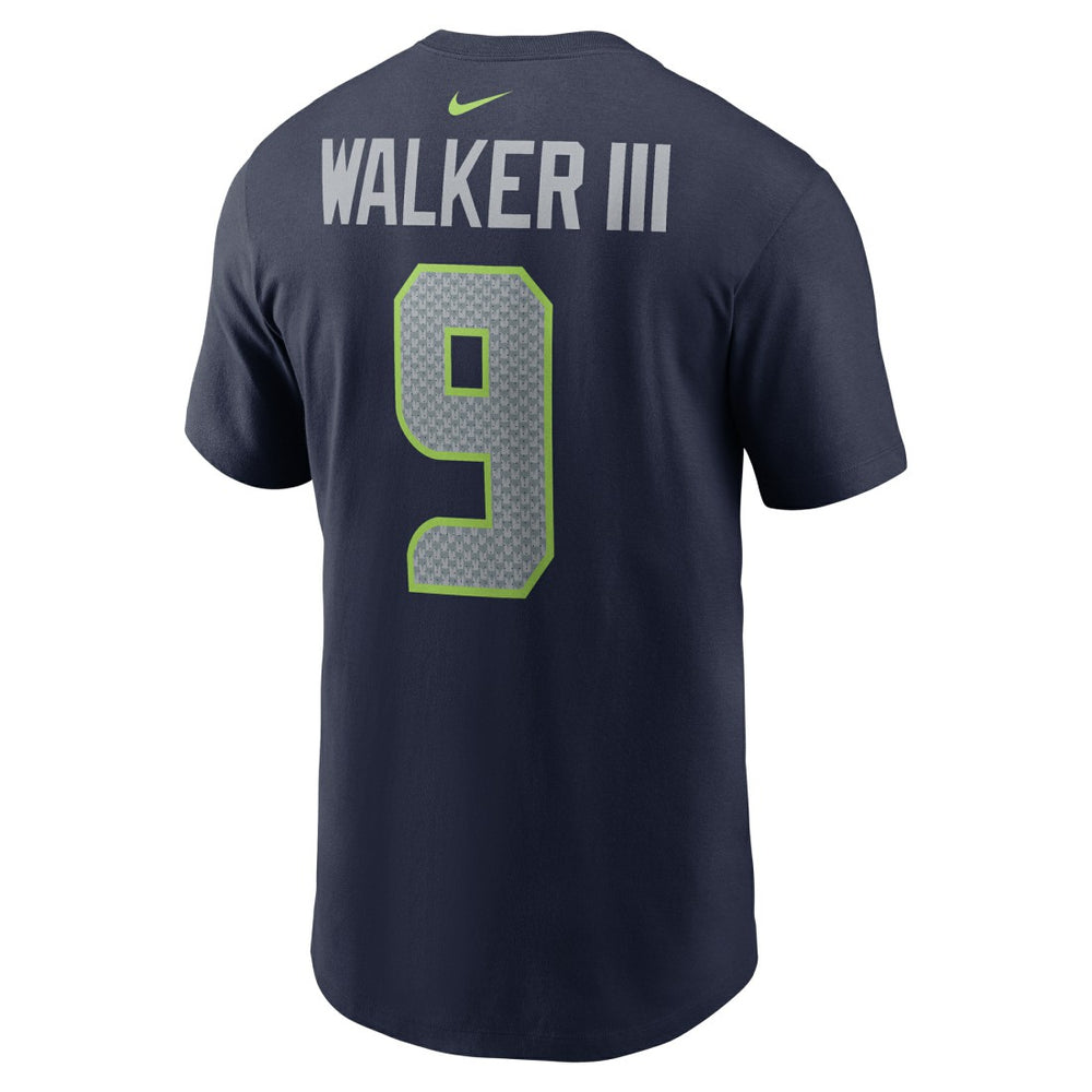 Kenneth Walker III Seattle Seahawks Player Name & Number T-Shirt - College Navy T-shirts