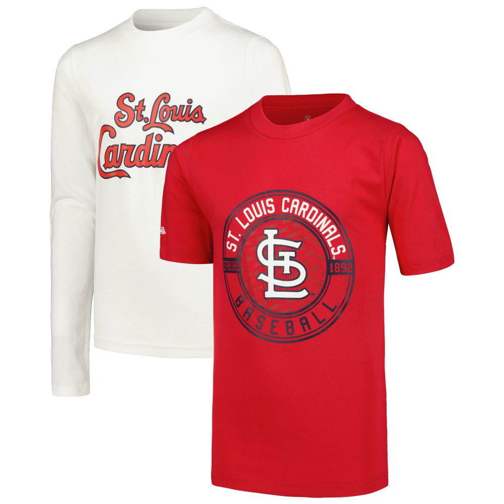 St. Louis Cardinals Stitches Youth T-Shirt Combo Set - Red/White T-shirts