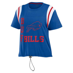 Buffalo Bills WEAR by Erin Andrews Women's Cinched Colorblock T-Shirt - Royal T-shirts