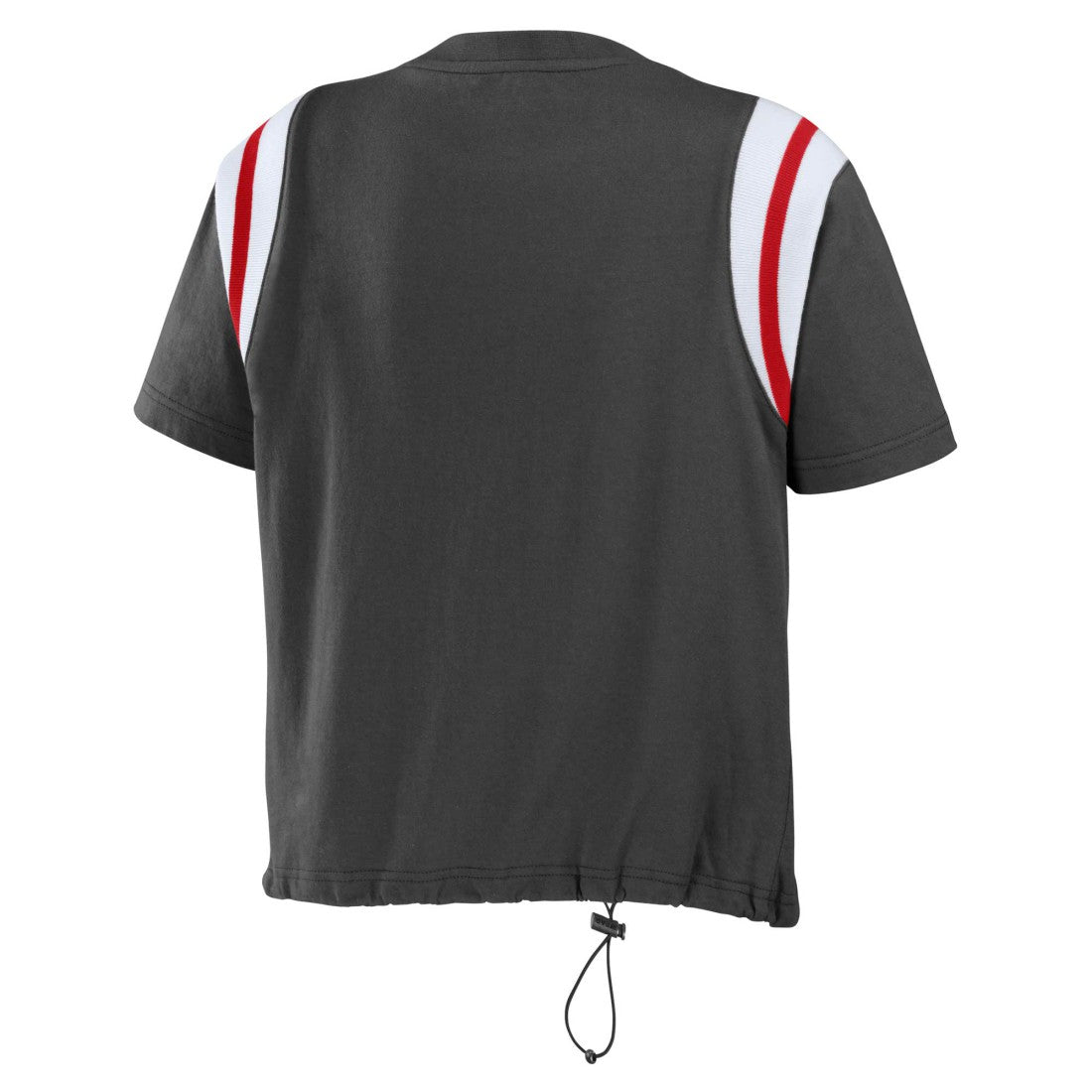 Tampa Bay Buccaneers WEAR by Erin Andrews Women's Cinched Colorblock T-Shirt - Pewter T-shirts