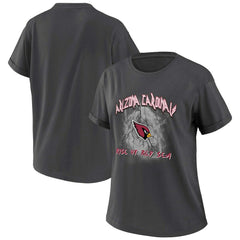 Arizona Cardinals WEAR by Erin Andrews Women's Boyfriend T-Shirt - Charcoal T-shirts