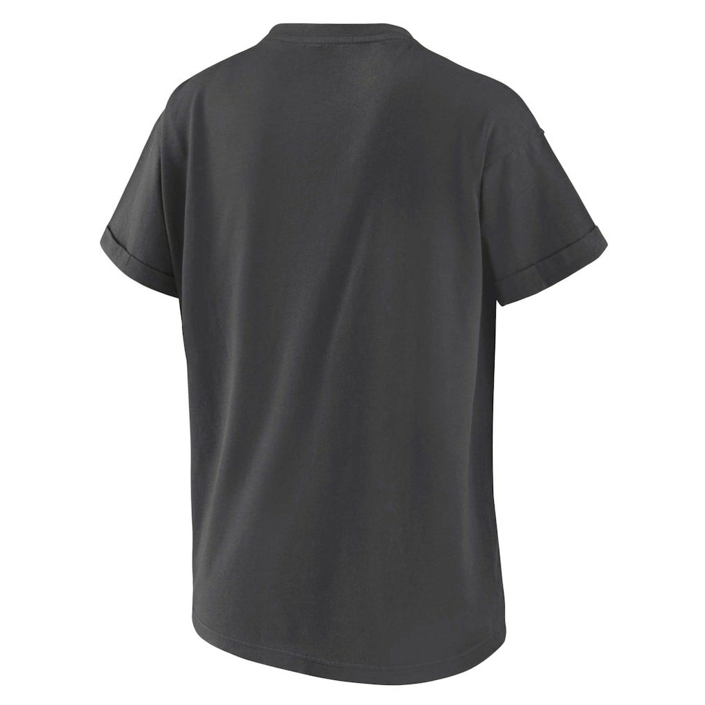 Cleveland Browns WEAR by Erin Andrews Women's Boyfriend T-Shirt - Charcoal T-shirts