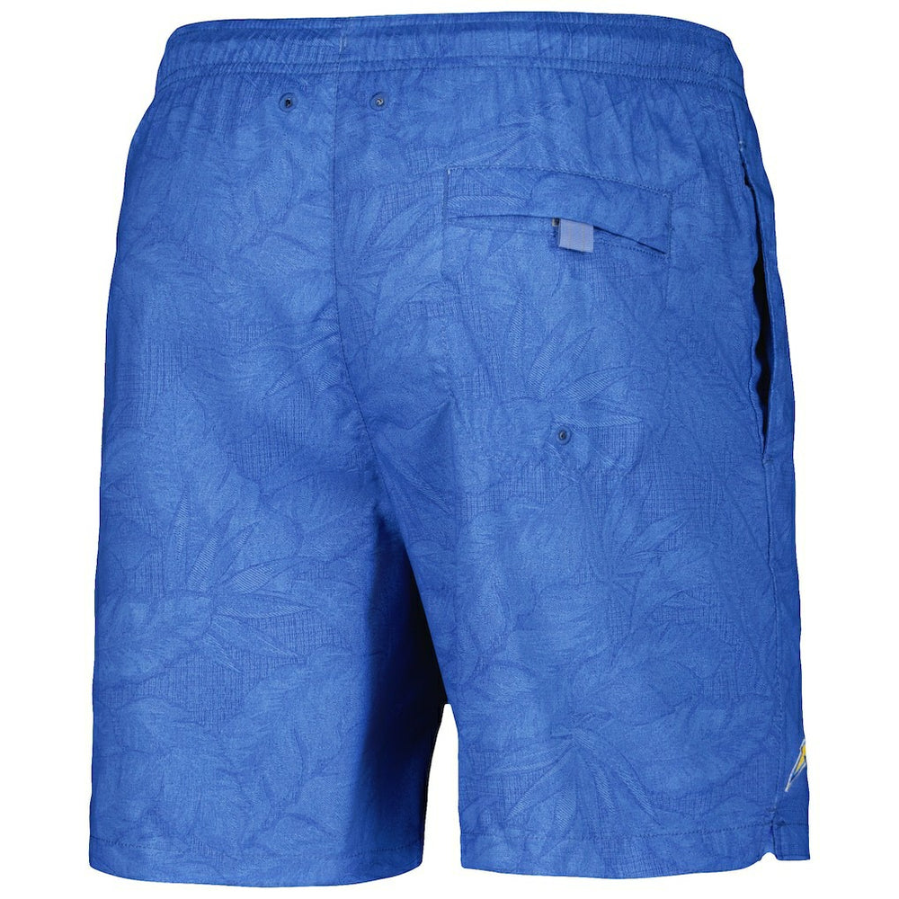 Los Angeles Chargers Naples Layered Leaves Swim Shorts - Powder Blue Shorts