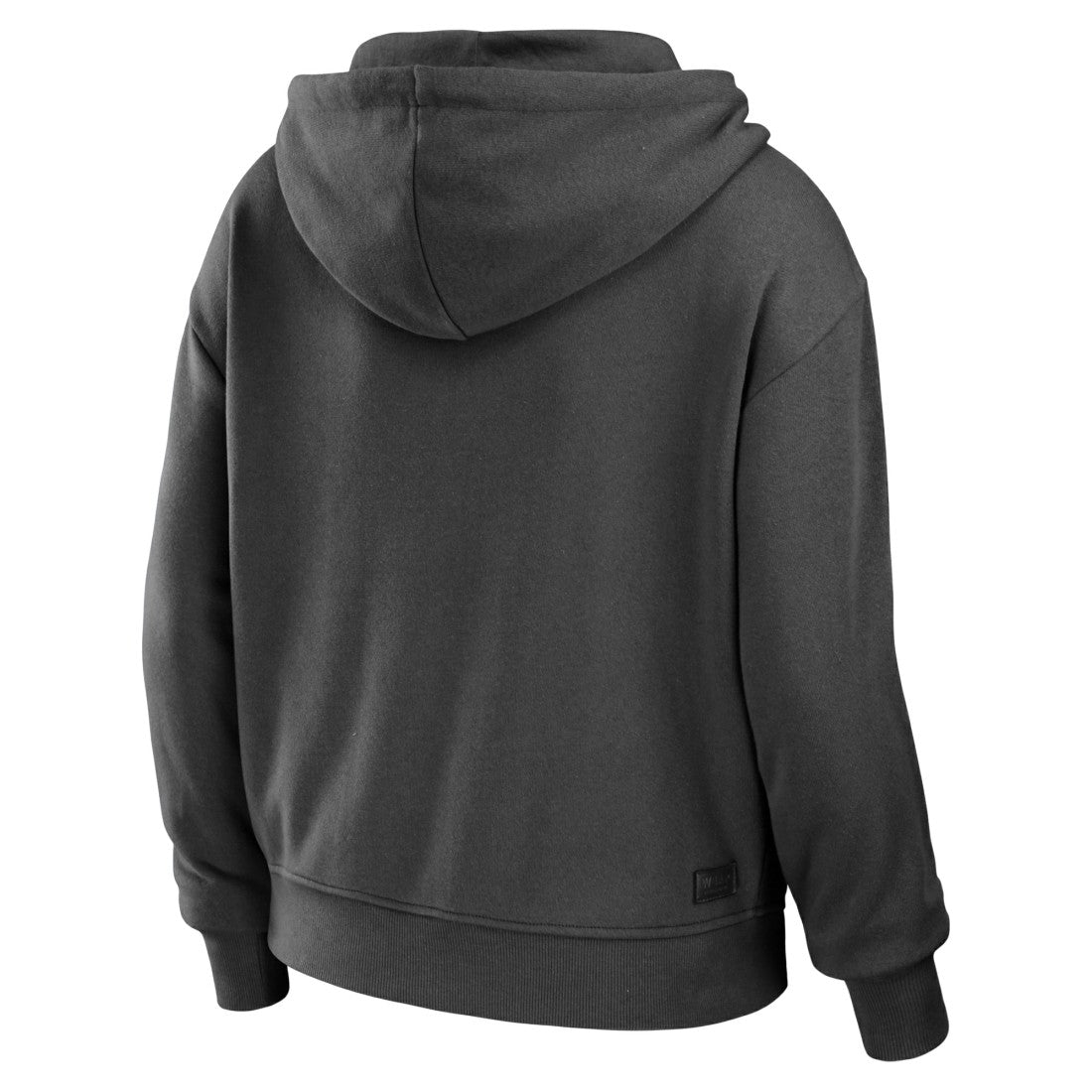 Tampa Bay Buccaneers WEAR by Erin Andrews Women's Color Block Light Weight Modest Crop Full-Zip Hoodie - Pewter/White Hoodies