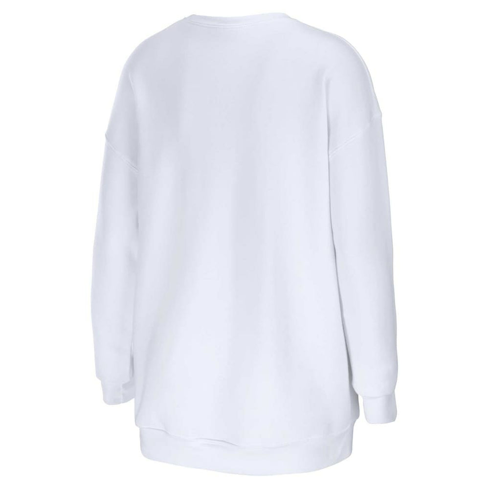 Las Vegas Raiders WEAR by Erin Andrews Women's Domestic Pullover Sweatshirt - White Pullover