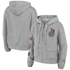 Tampa Bay Buccaneers WEAR by Erin Andrews Women's Full-Zip Hoodie - Heather Gray Hoodies