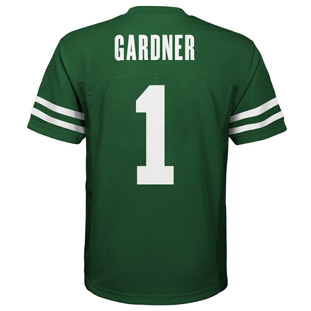Ahmad Sauce Gardner New York Jets Youth Replica Player Jersey - Green Jerseys