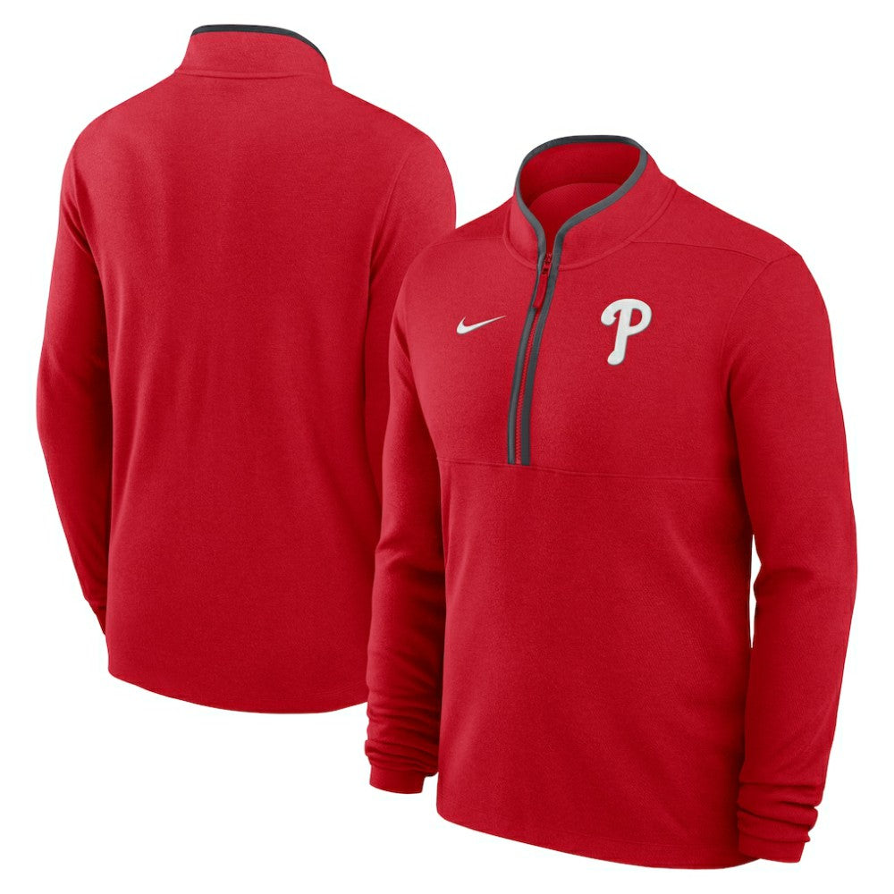 Philadelphia Phillies Nike Dri-FIT Victory Half-Zip Pullover - Red Pullover