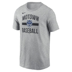 Detroit Tigers Nike City Connect Arched Team Phrase T-Shirt - Heather Gray T-shirts